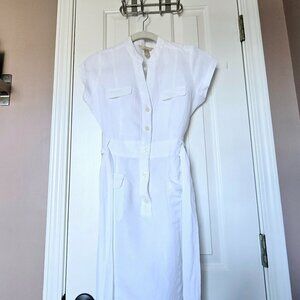 Banana Republic white pencil dress